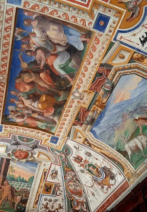 Palazzo Cesi - particolare affreschi