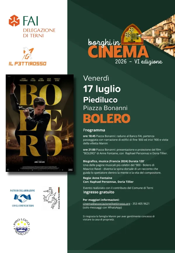  Borghi in cinema 2026