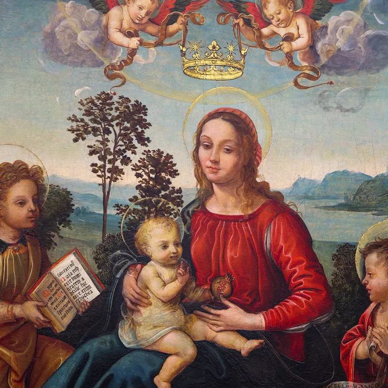 Vergine col Bambino di Raffaellino del Garbo, Collezione d'Arte Fondazione Carit