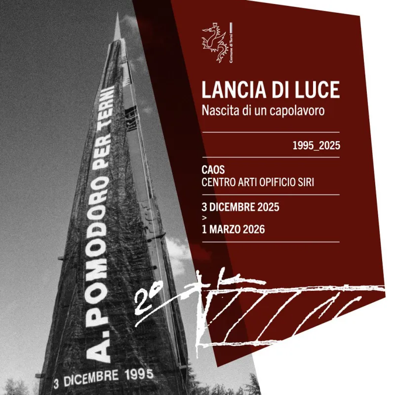 Lancia di Luce. Nascita di un Capolavoro, locandina della mostra